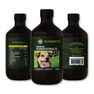Premium Schwarzkümmelöl für Hunde 500ml