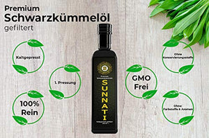 Premium Schwarzkümmelöl Gefiltert (rein & kaltgepresst)